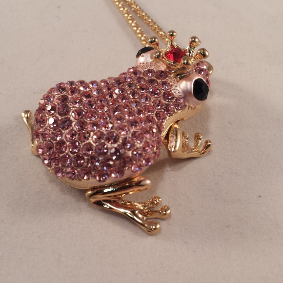 Betsey Johnson Jewelry Betsey Johnson Frog Pink Crystal